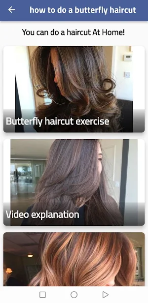 how to do a butterfly haircut Screenshot 0