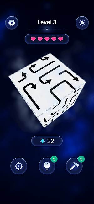 Arrows Cube - 3D Escape Puzzle Screenshot 1