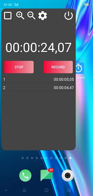 Utility Floating Stopwatch Screenshot 2
