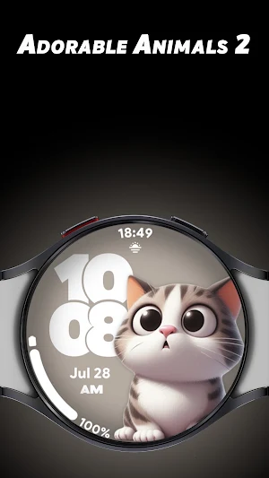 Adorable Animals 2 - Watchface Screenshot 0