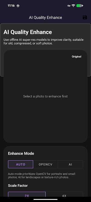 Pixora - Offline Photo AI Screenshot 1