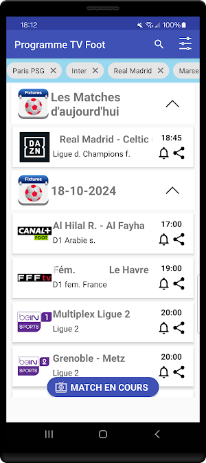 Programme TV Foot Screenshot 3