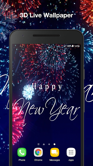 Firework 3d Live Wallpaper Pro Screenshot 0