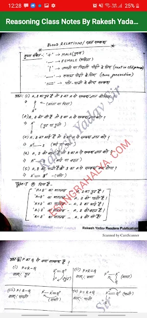 Rakesh Yadav Reasoning class notes Hindi Offline screenshot 8