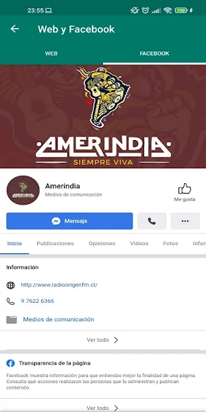 Radio Amerindia Screenshot 3