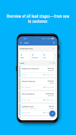 QuikConect Sales CRM Screenshot 1