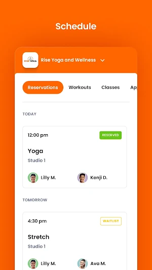 Rise Yoga and Wellness Screenshot 2