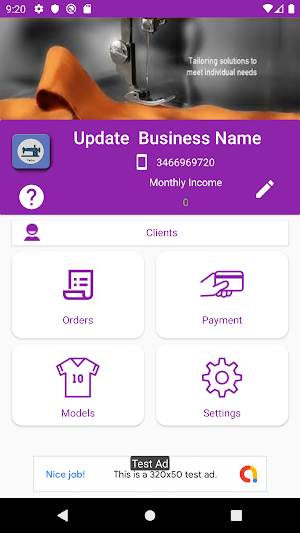 Tailor App Screenshot 0