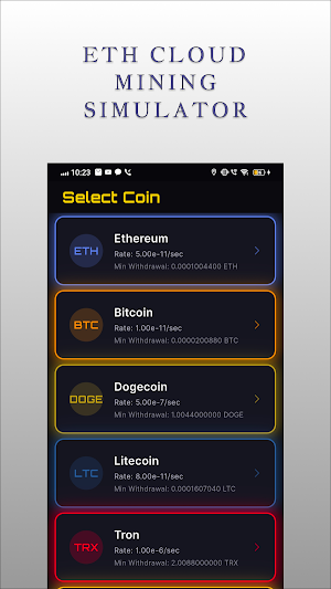 ETH Cloud Mining Simulator Screenshot 0