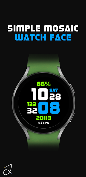 Simple Mosaic Watch Face Screenshot 0