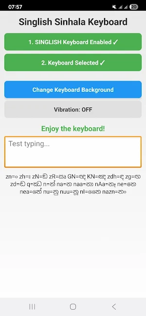 Singlish keyboard - Sinhala Screenshot 0