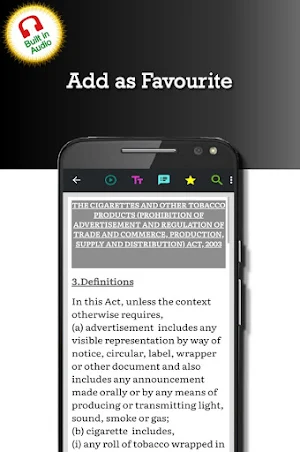 Cigarettes and Other Tobacco Products Act (COTPA) Screenshot 1