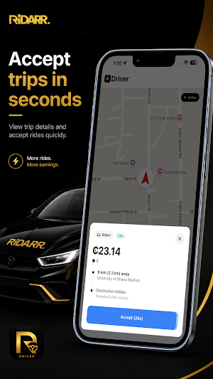 Ridarr Driver - Drive & Earn Screenshot 2
