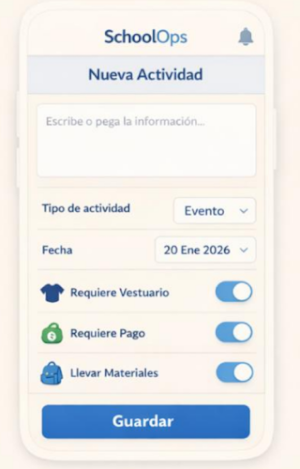 SchoolOps - Gestión Escolar Screenshot 1