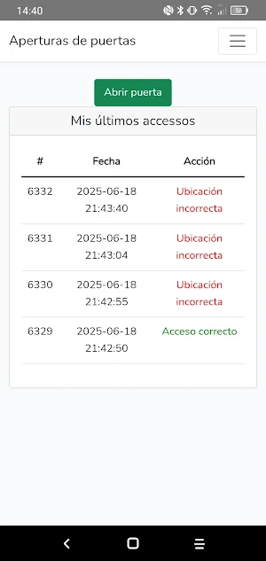Accesos Cecoworking Screenshot 1