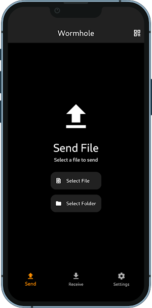 Wormhole File Transfer Screenshot 1