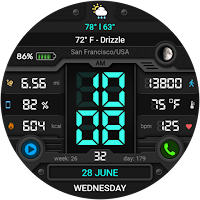 WFP 051 Digital watch face