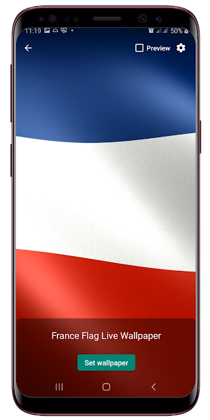 France Flag Live Wallpaper Screenshot 1