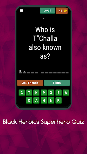 Black Heroics Superhero Quiz Screenshot 0