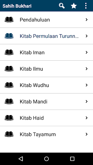 Sahih Al Bukhari Indonesian Screenshot 1