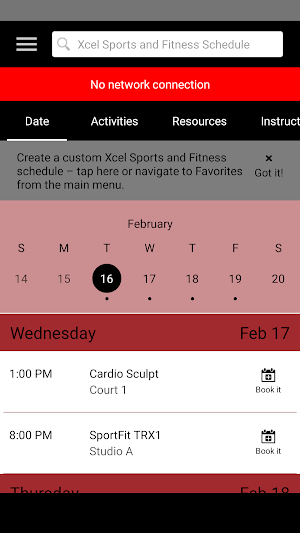 Xcel Sports and Fitness Screenshot 2