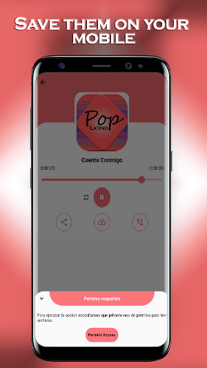 Latin Pop Ringtones Screenshot 2