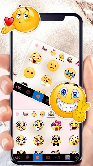 Gold Rose Geometric Keyboard T Screenshot 3