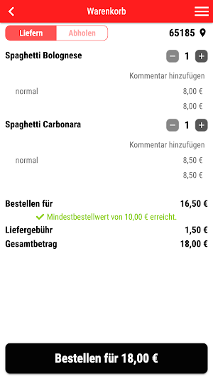 Pizzeria Primavera Screenshot 1