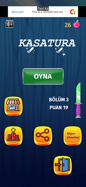 Kasatura - Bıçak oyunu Screenshot 0