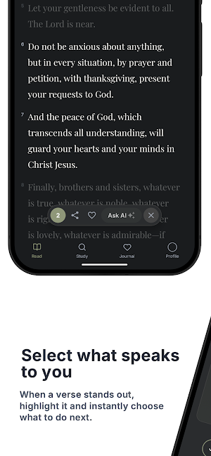 Scripture: AI Bible Study Screenshot 1