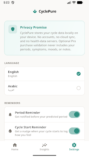 CyclePure Screenshot 0