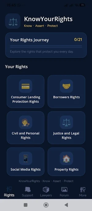 Know Your Rights Screenshot 1