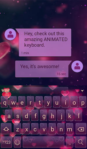 In Love Animated Keyboard + Live Wallpaper Screenshot 2