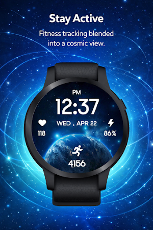 Earth & Space Watch Face Screenshot 3