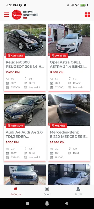 Polovni Automobili BiH Screenshot 0