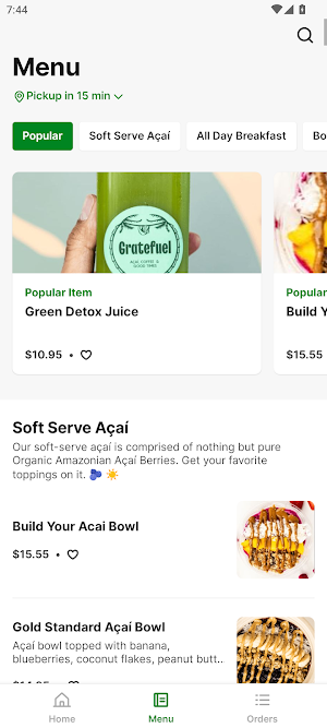 Gratefuel Cafe Screenshot 1