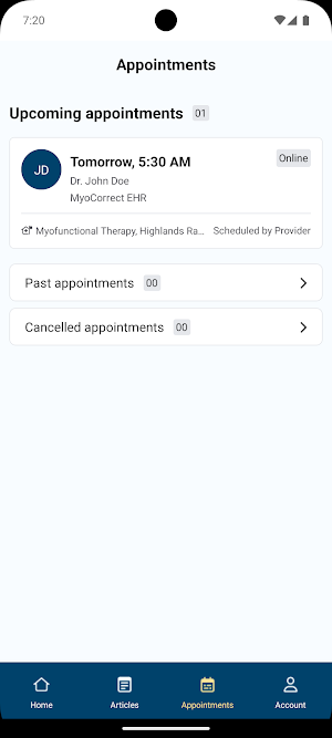 MyoSync Mobile Screenshot 2