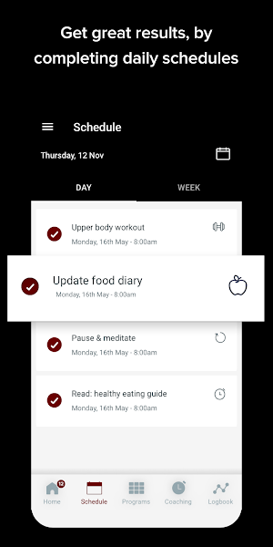 RWC TRAINING APP Screenshot 2