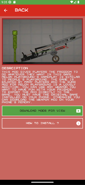 Gun Weapon melon Playgrounds Screenshot 3