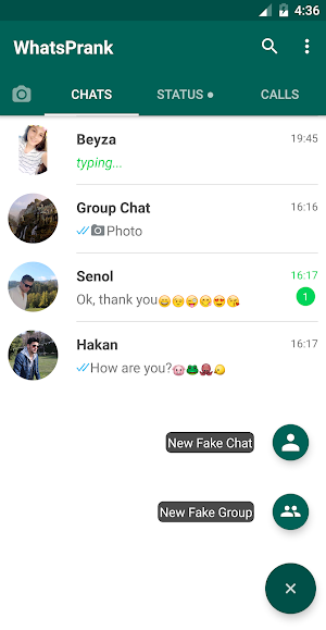 Prank Conversations - WhatsPrank Screenshot 2