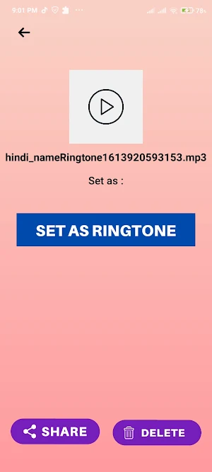Hindi My Name Ringtone Maker Screenshot 3