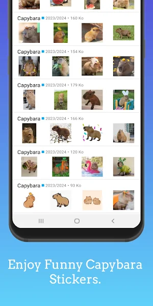 Capybara Stickers Screenshot 1