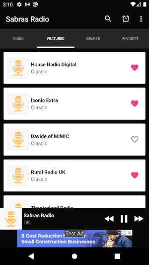 Sabras Radio App fm UK Screenshot 1