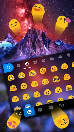 Galaxy Volcano Mountain Keyboa Screenshot 2