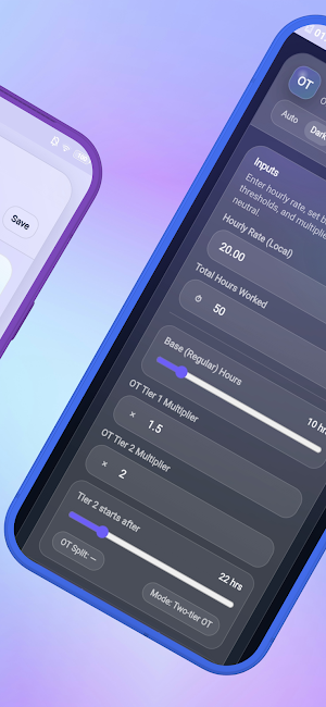 Overtime Calculator Screenshot 1