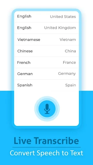 live transcribe - speech to text converter Screenshot 2