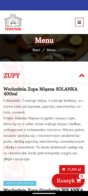 Pierogarnia Teremok Screenshot 0