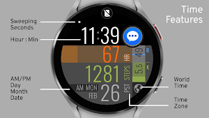 Easy Read Health Watch Face Screenshot 1