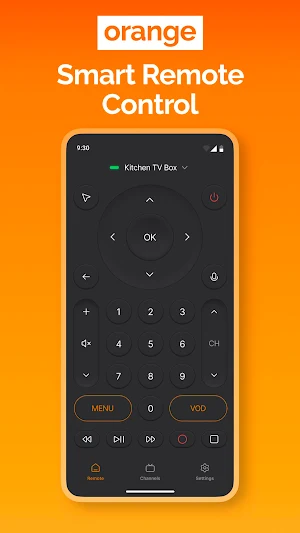 Orange TV Remote Control Screenshot 0