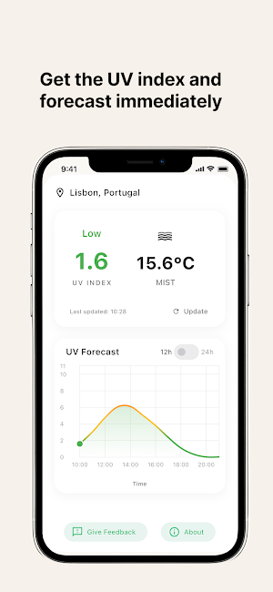 UV index now Screenshot 2